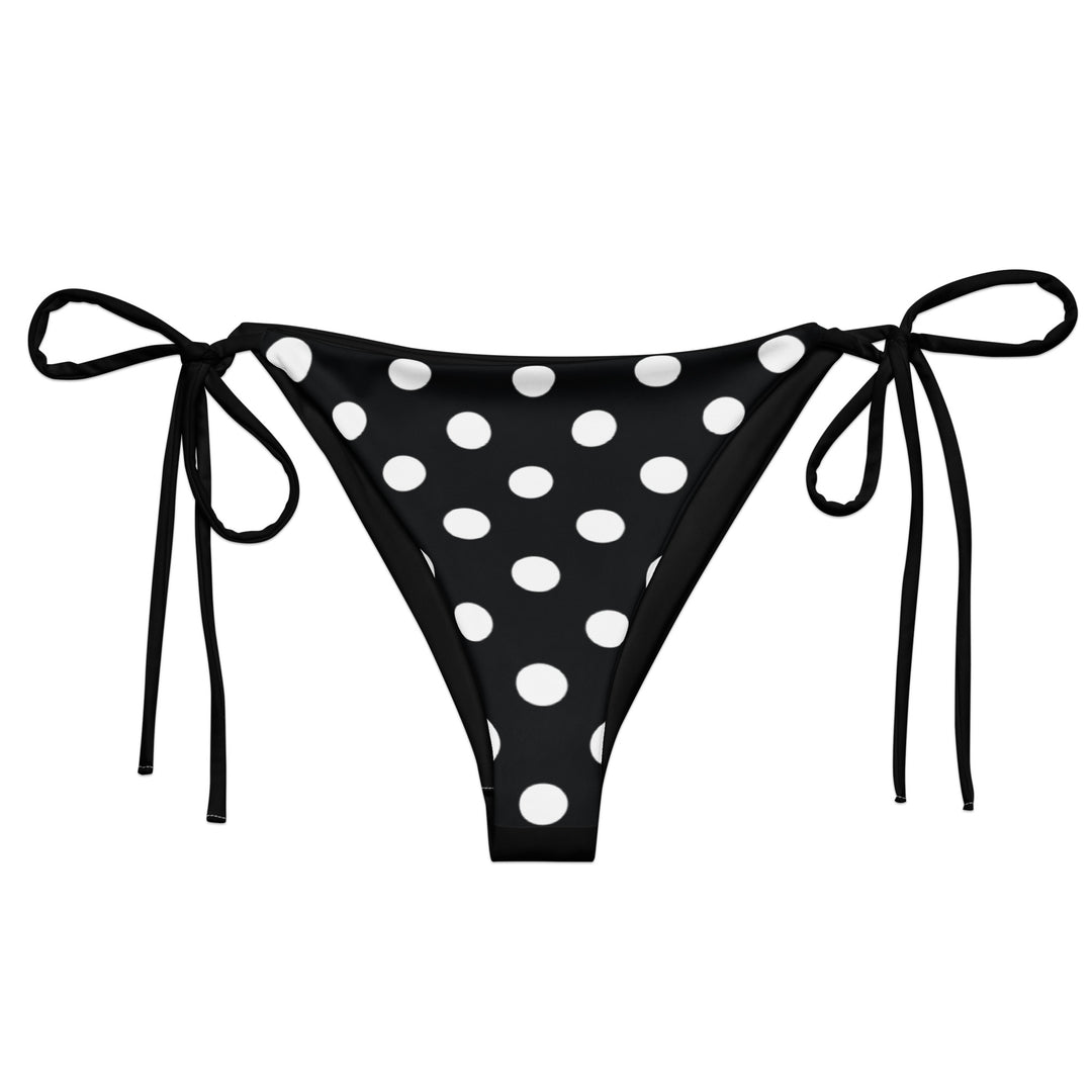 Black Polka Dot Bikini Bottom