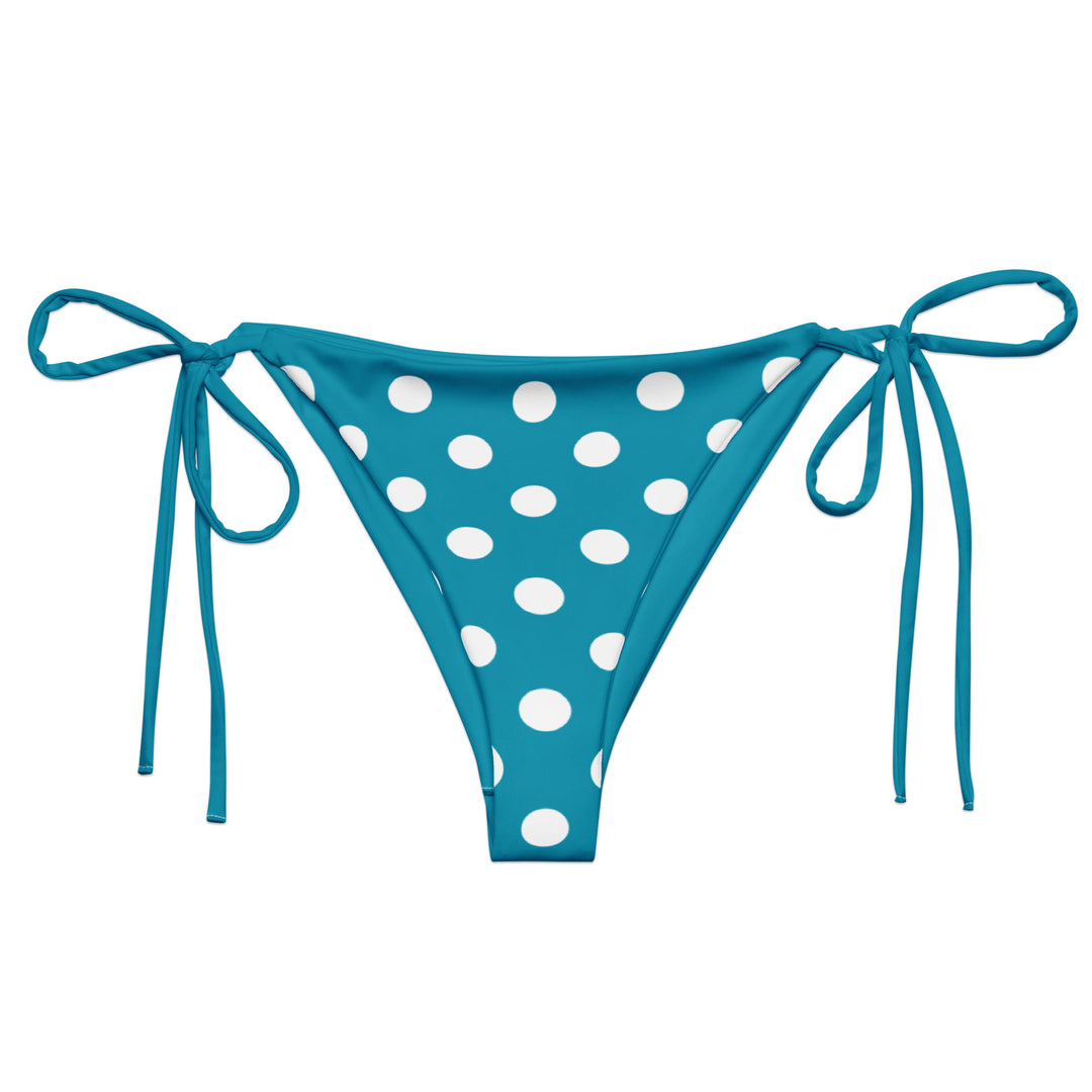 Turquoise Polka Bikini Bottom