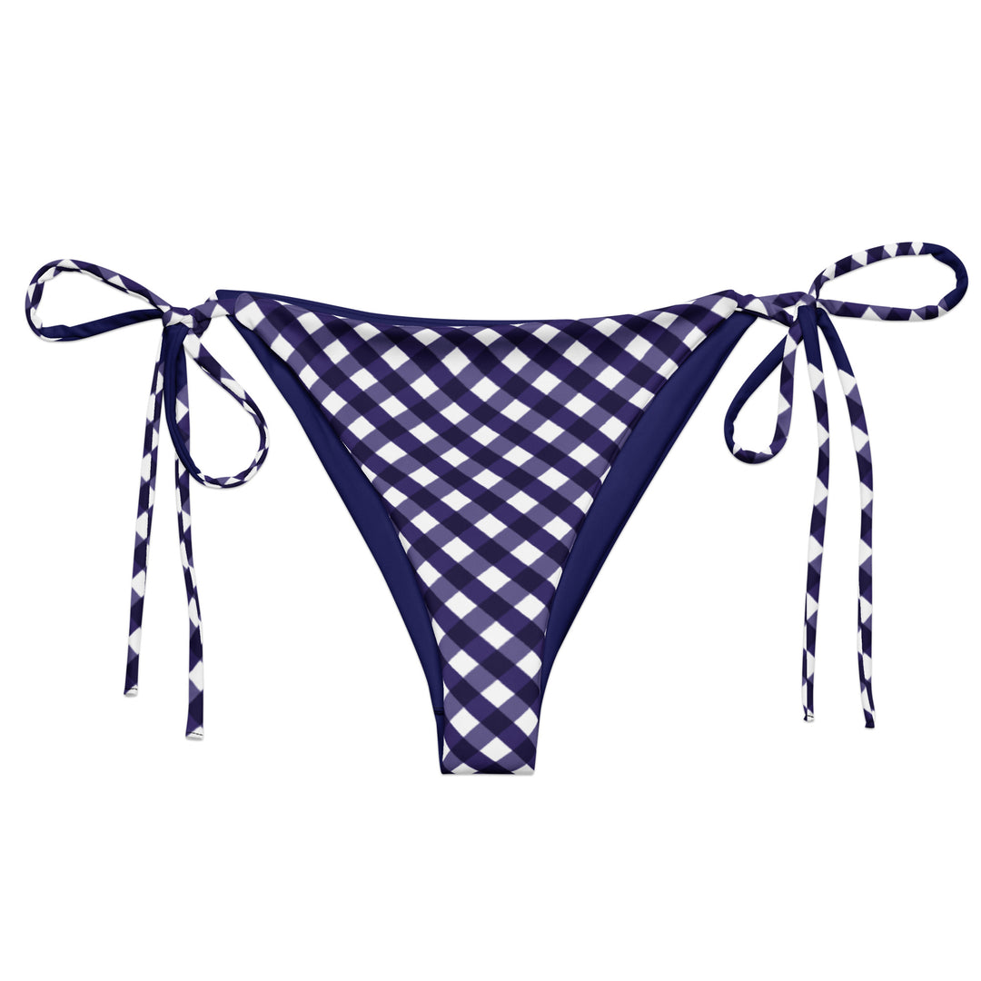 Navy Blue Gingham Bottom
