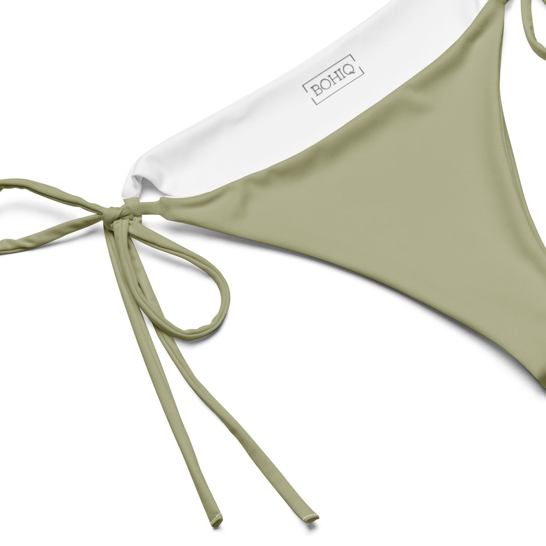 Olive Green String Bikini Bottom
