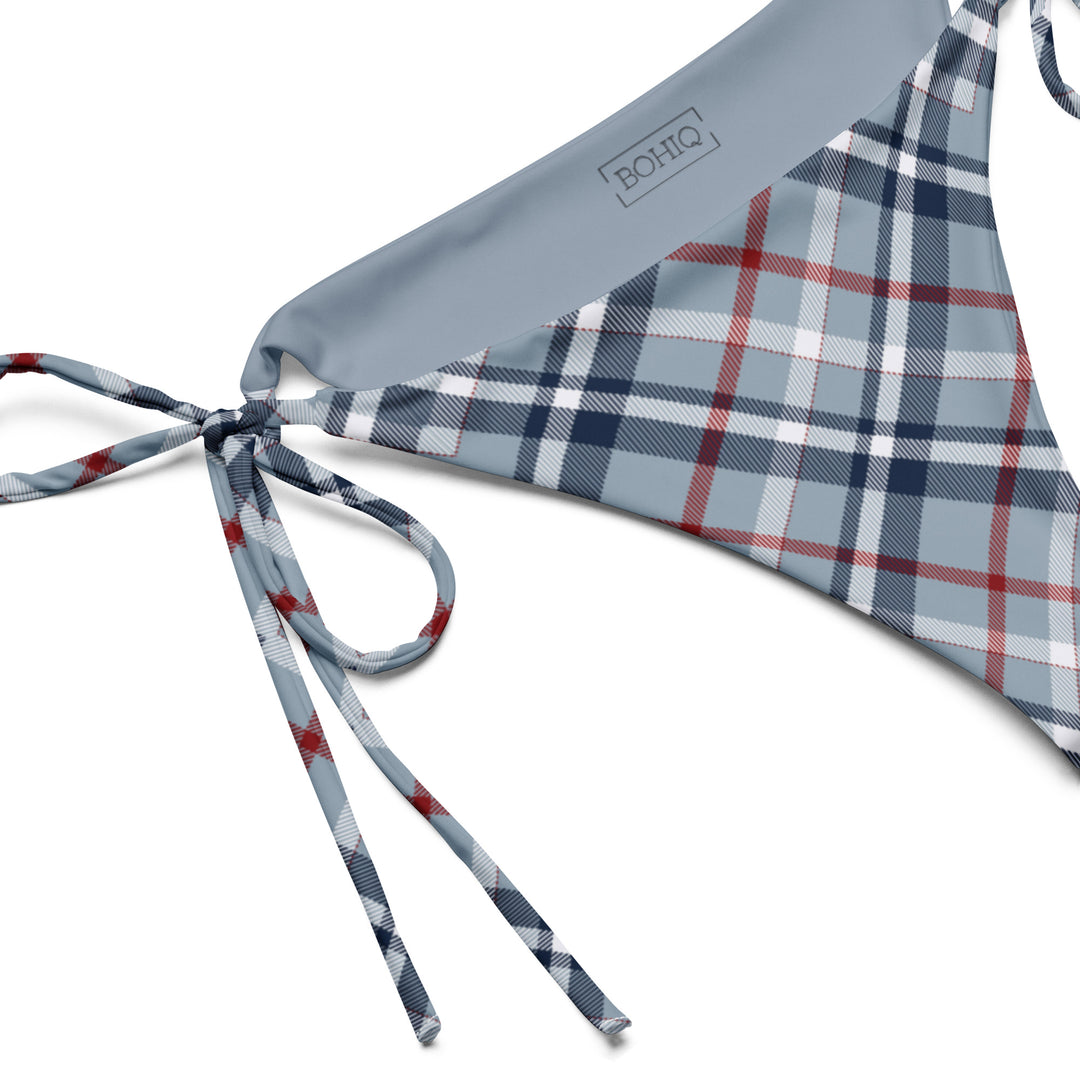 BOHIQ Seagull Gray Plaid Bikini Bottom