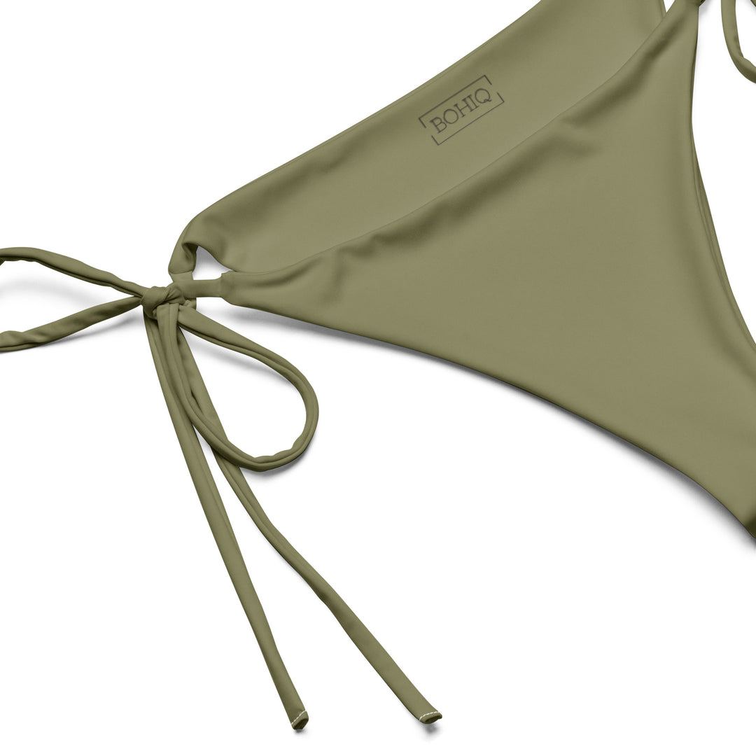 Olive Green String Bikini Bottom