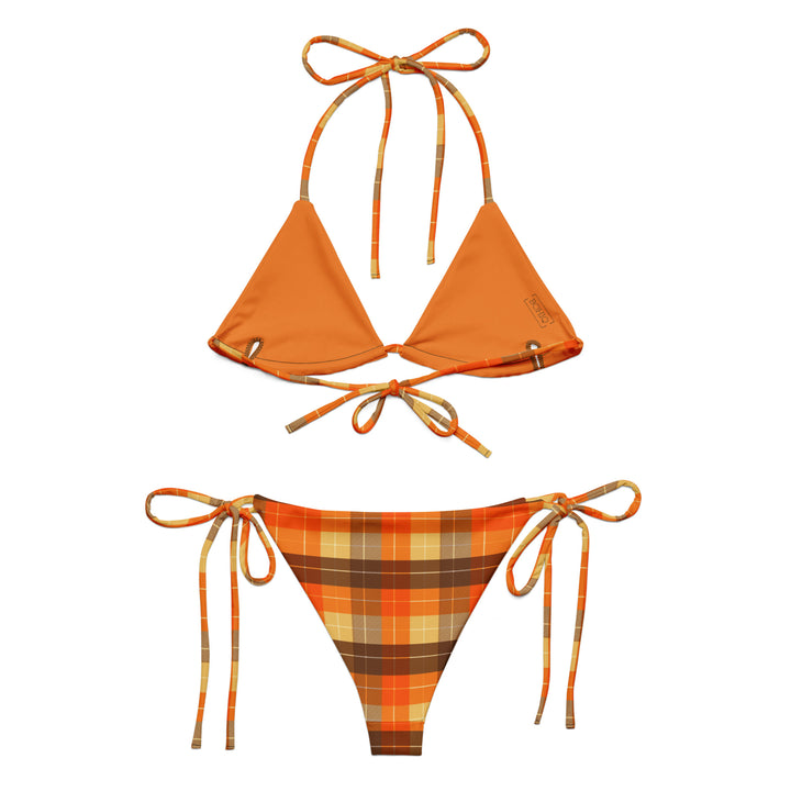 Pumpkin Spice Plaid Bikini