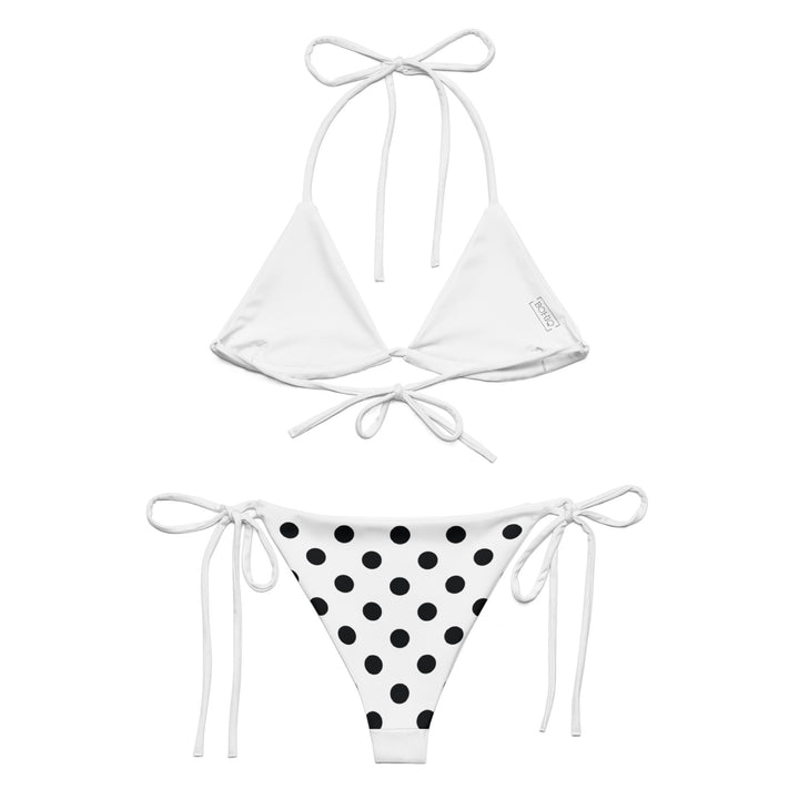 White Bikini with Black Polka Dots