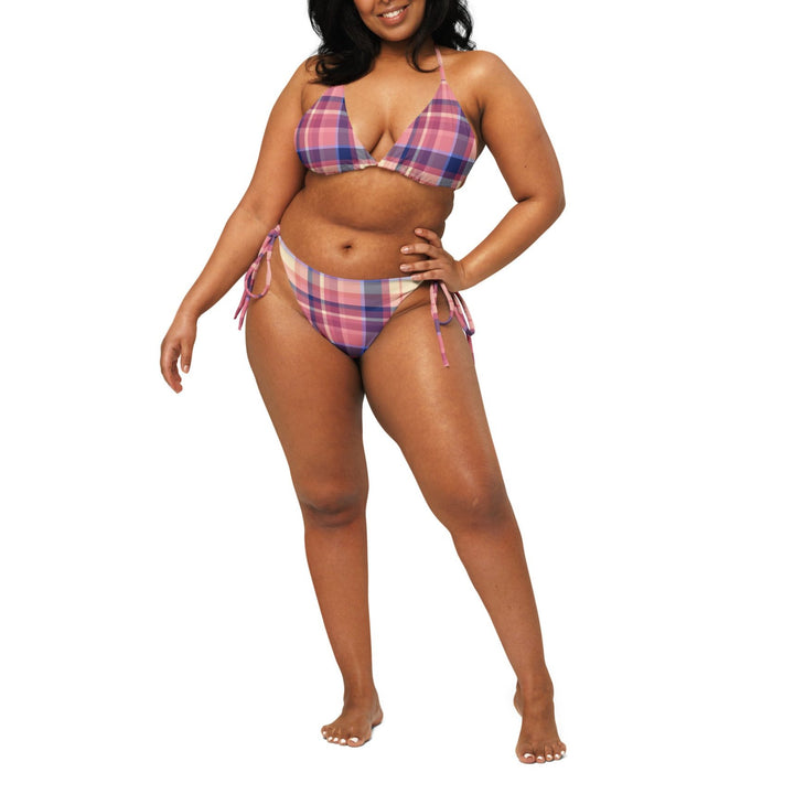 BOHIQ Lilac Dreams Plaid Bikini