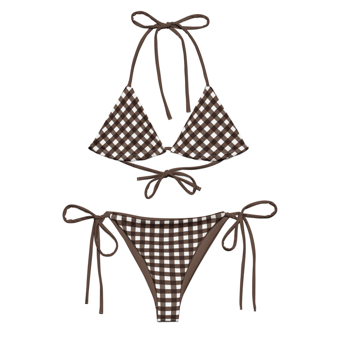 Brown Gingham Bikini  BOHIQ