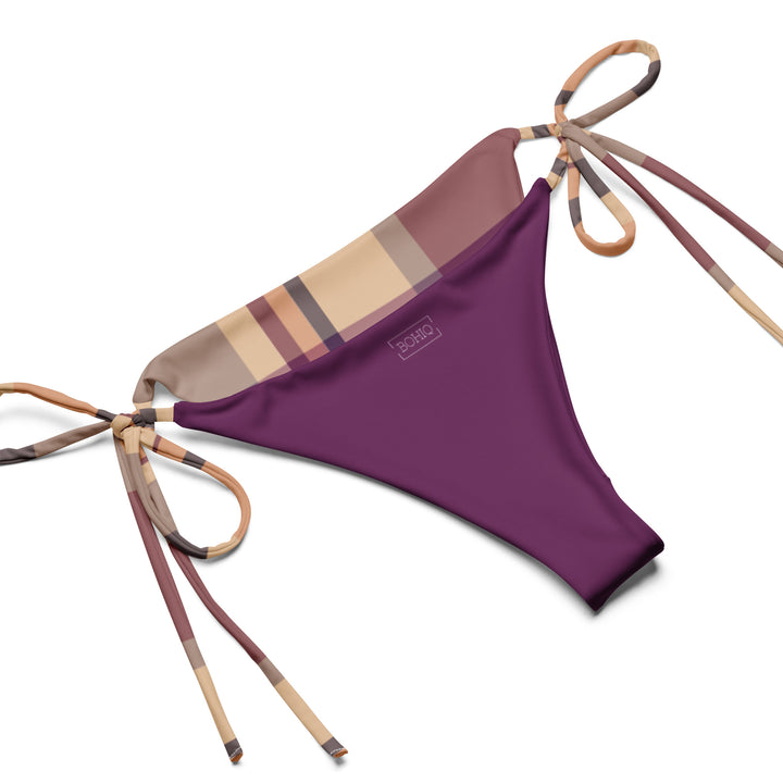 Lavender Haze Plaid String Bikini