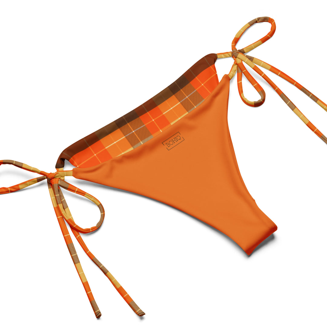 Pumpkin Spice Plaid Bikini