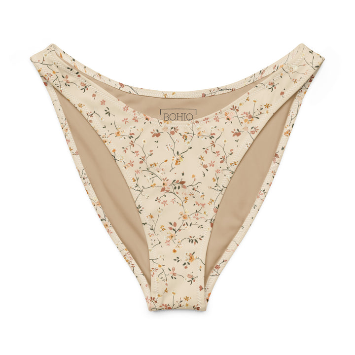 Floral Beige High Leg Bottom