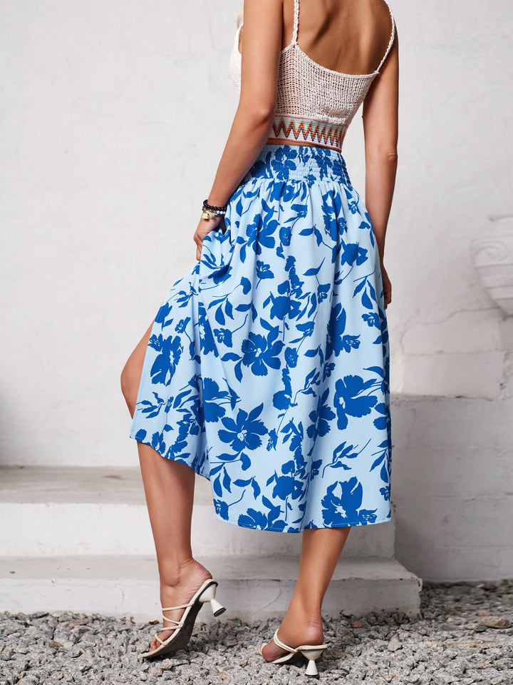 Floral Midi Skirt - Multi colors