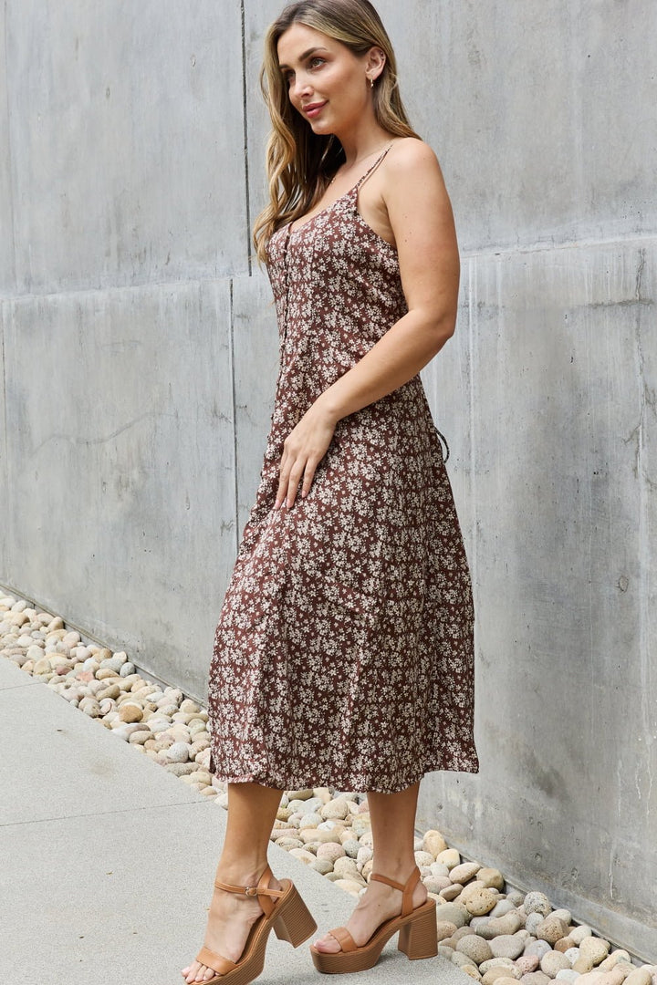 Floral Midi Dress - 3